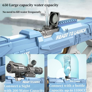 تفنگ اسباب بازی آب پاش شارژی دوربین دار Electric Water Gun_اسباب بازی